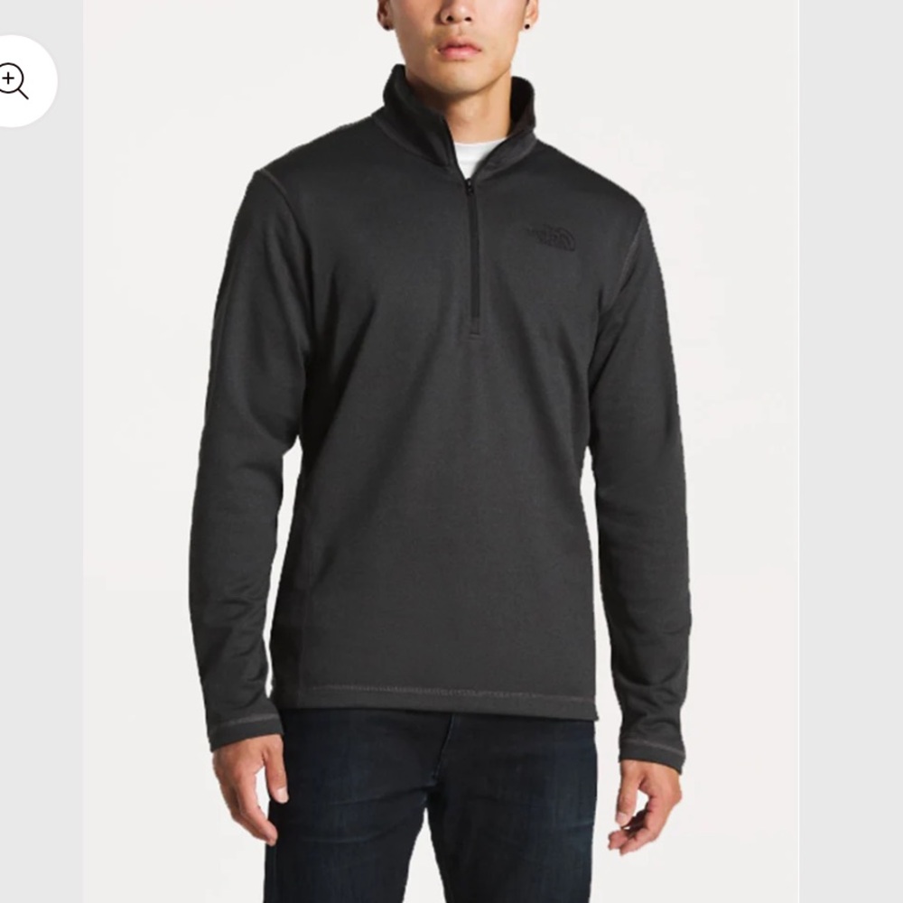 THE NORTH FACE Tech Glacier 1/4 Zip Jacket Dark Charcoal Grey XXL